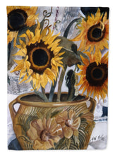 Load image into Gallery viewer, Pot of Sunflowers Flag Canvas House Size JMK1202CHF