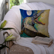Load image into Gallery viewer, Alligator Canvas Throw Pillow - 14x14 Decorative Pillow – Art for Your Home &amp; Patio JMK1207PW1414