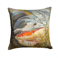 Load image into Gallery viewer, Alligator Canvas Throw Pillow - 14x14 Decorative Pillow – Art for Your Home &amp; Patio JMK1208PW1414