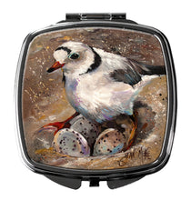 Load image into Gallery viewer, Piping Plover Compact Mirror – Stylish Purse Mirror with Artistic Covers JMK1215SCM