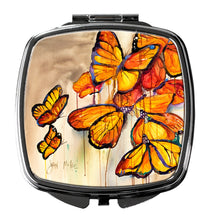 Load image into Gallery viewer, Butterflies Compact Mirror – Stylish Purse Mirror with Artistic Covers JMK1220SCM