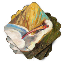 Load image into Gallery viewer, White Ibis Coasters - Set of 4 Lightweight Foam, Absorbent Drink Coasters JMK1222FC