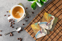 Load image into Gallery viewer, White Ibis Coasters - Set of 4 Lightweight Foam, Absorbent Drink Coasters JMK1222FC