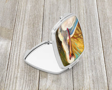 Load image into Gallery viewer, White Ibis Compact Mirror – Stylish Purse Mirror with Artistic Covers JMK1222SCM