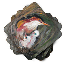 Load image into Gallery viewer, Happy Family Coasters - Set of 4 Lightweight Foam, Absorbent Drink Coasters JMK1224FC