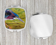 Load image into Gallery viewer, Green Heron Compact Mirror – Stylish Purse Mirror with Artistic Covers JMK1226SCM