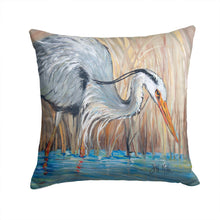 Load image into Gallery viewer, Blue Heron Canvas Throw Pillow - 14x14 Decorative Pillow – Art for Your Home &amp; Patio JMK1228PW1414