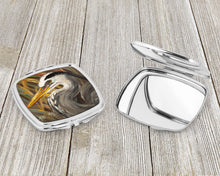 Load image into Gallery viewer, Blue Heron Compact Mirror – Stylish Purse Mirror with Artistic Covers JMK1229SCM