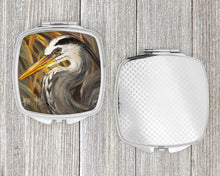 Load image into Gallery viewer, Blue Heron Compact Mirror – Stylish Purse Mirror with Artistic Covers JMK1229SCM