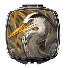 Load image into Gallery viewer, Blue Heron Compact Mirror – Stylish Purse Mirror with Artistic Covers JMK1229SCM