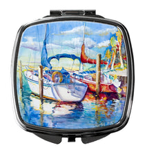 Load image into Gallery viewer, Towering Q Sailboats Compact Mirror – Stylish Purse Mirror with Artistic Covers JMK1230SCM