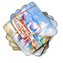 Load image into Gallery viewer, Runaway Sailboats Coasters - Set of 4 Lightweight Foam, Absorbent Drink Coasters JMK1233FC