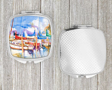 Load image into Gallery viewer, Runaway Sailboats Compact Mirror – Stylish Purse Mirror with Artistic Covers JMK1233SCM