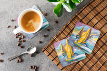 Load image into Gallery viewer, Middle Bay Lighthouse Sailboats Coasters - Set of 4 Lightweight Foam, Absorbent Drink Coasters JMK1234FC