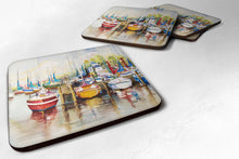 Load image into Gallery viewer, Paradise Sailboats Coasters - Set of 4 Lightweight Foam, Absorbent Drink Coasters JMK1235FC