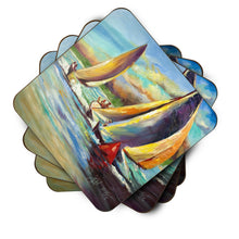 Load image into Gallery viewer, Knost Reggata Sailboats Coasters - Set of 4 Lightweight Foam, Absorbent Drink Coasters JMK1236FC