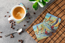 Load image into Gallery viewer, Knost Reggata Sailboats Coasters - Set of 4 Lightweight Foam, Absorbent Drink Coasters JMK1236FC