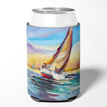 Load image into Gallery viewer, Horn Island Boat Race Sailboats Can or Bottle Hugger JMK1237CC