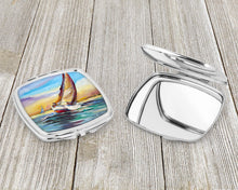 Load image into Gallery viewer, Horn Island Boat Race Sailboats Compact Mirror – Stylish Purse Mirror with Artistic Covers JMK1237SCM