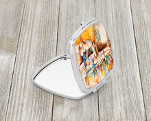 Load image into Gallery viewer, Pelicans and Sailboats Compact Mirror – Stylish Purse Mirror with Artistic Covers JMK1238SCM