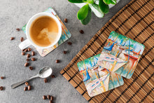 Load image into Gallery viewer, Gazebo and Sailboats Coasters - Set of 4 Lightweight Foam, Absorbent Drink Coasters JMK1239FC