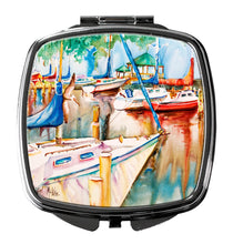 Load image into Gallery viewer, Gazebo and Sailboats Compact Mirror – Stylish Purse Mirror with Artistic Covers JMK1239SCM