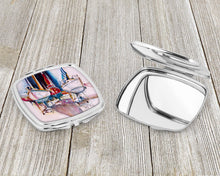 Load image into Gallery viewer, Dry Dock Sailboats Compact Mirror – Stylish Purse Mirror with Artistic Covers JMK1240SCM
