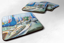 Load image into Gallery viewer, Day break Sailboats Coasters - Set of 4 Lightweight Foam, Absorbent Drink Coasters JMK1241FC