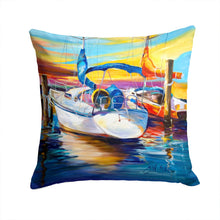 Load image into Gallery viewer, Symmetry again Sailboats Canvas Throw Pillow - 14x14 Decorative Pillow – Art for Your Home &amp; Patio JMK1243PW1414