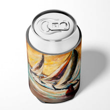 Load image into Gallery viewer, Boat Race Sailboats Can or Bottle Hugger JMK1244CC