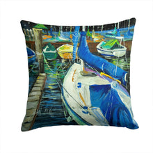Load image into Gallery viewer, Sailboats Canvas Throw Pillow - 14x14 Decorative Pillow – Art for Your Home &amp; Patio JMK1245PW1414