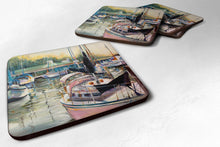 Load image into Gallery viewer, Black Sails Sailboats Coasters - Set of 4 Lightweight Foam, Absorbent Drink Coasters JMK1246FC