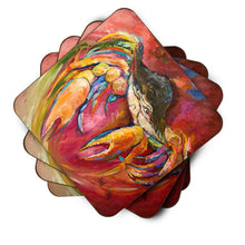 Load image into Gallery viewer, Crab Stars Coasters - Set of 4 Lightweight Foam, Absorbent Drink Coasters JMK1249FC