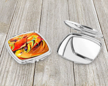 Load image into Gallery viewer, Crab Spice Compact Mirror – Stylish Purse Mirror with Artistic Covers JMK1250SCM