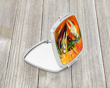 Load image into Gallery viewer, Small Orange Crab Compact Mirror – Stylish Purse Mirror with Artistic Covers JMK1251SCM