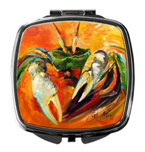 Load image into Gallery viewer, Small Orange Crab Compact Mirror – Stylish Purse Mirror with Artistic Covers JMK1251SCM