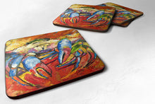 Load image into Gallery viewer, Red Crab Coasters - Set of 4 Lightweight Foam, Absorbent Drink Coasters JMK1252FC