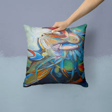 Load image into Gallery viewer, Belly Crab Canvas Throw Pillow - 14x14 Decorative Pillow – Art for Your Home &amp; Patio JMK1253PW1414