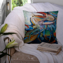 Load image into Gallery viewer, Belly Crab Canvas Throw Pillow - 14x14 Decorative Pillow – Art for Your Home &amp; Patio JMK1253PW1414