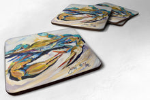 Load image into Gallery viewer, #20 Crab Coasters - Set of 4 Lightweight Foam, Absorbent Drink Coasters JMK1255FC