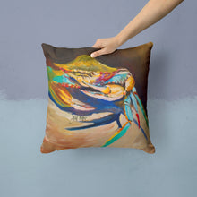 Load image into Gallery viewer, Crab to Claw UP Crab Canvas Throw Pillow - 14x14 Decorative Pillow – Art for Your Home &amp; Patio JMK1258PW1414