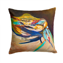 Load image into Gallery viewer, Crab to Claw UP Crab Canvas Throw Pillow - 14x14 Decorative Pillow – Art for Your Home &amp; Patio JMK1258PW1414