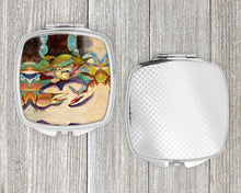 Load image into Gallery viewer, Crab tailfin Crab Compact Mirror – Stylish Purse Mirror with Artistic Covers JMK1259SCM
