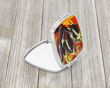 Load image into Gallery viewer, Eggplant Compact Mirror – Stylish Purse Mirror with Artistic Covers JMK1260SCM