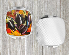 Load image into Gallery viewer, Eggplant Compact Mirror – Stylish Purse Mirror with Artistic Covers JMK1260SCM