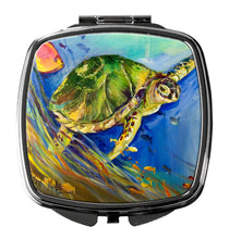Load image into Gallery viewer, Loggerhead Sea Turtle Compact Mirror – Stylish Purse Mirror with Artistic Covers JMK1262SCM