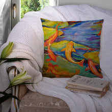 Load image into Gallery viewer, Koi Canvas Throw Pillow - 14x14 Decorative Pillow – Art for Your Home &amp; Patio JMK1263PW1414
