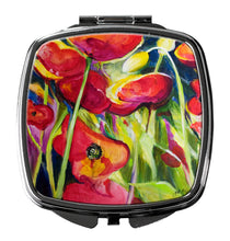 Load image into Gallery viewer, Poppies Compact Mirror – Stylish Purse Mirror with Artistic Covers JMK1269SCM