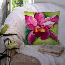 Load image into Gallery viewer, Orchid Canvas Throw Pillow - 14x14 Decorative Pillow – Art for Your Home &amp; Patio JMK1270PW1414