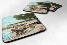 Load image into Gallery viewer, At the Pier Sailboats Coasters - Set of 4 Lightweight Foam, Absorbent Drink Coasters JMK1273FC